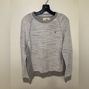 Hollister Light Gray Crewneck Sweater